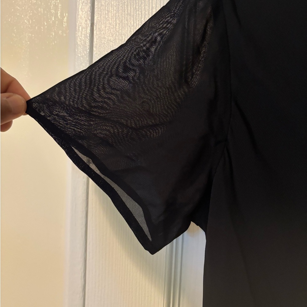 Benjamin A. Los Angeles Black Crew Neck Maxi Dress - Picture 4 of 6